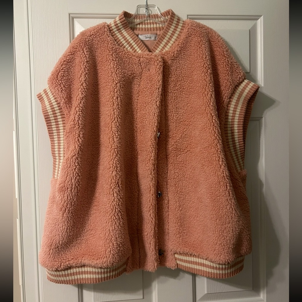 Cozy Pink Sherpa Vest